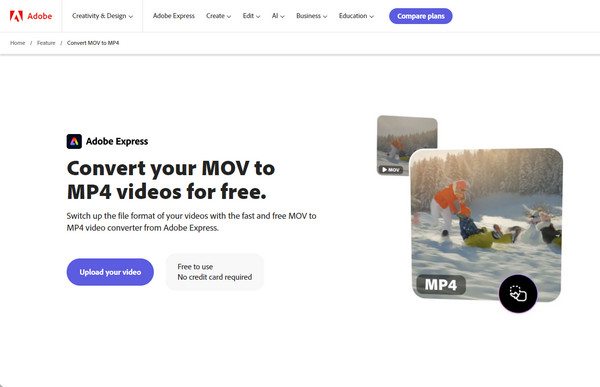 Convert Mov to Mp4 on Mac Adobe Express