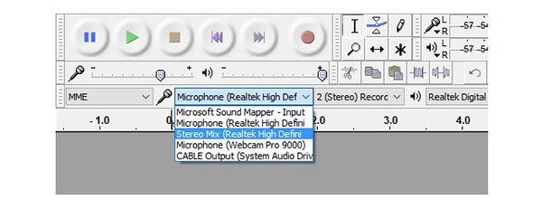 Record Audio on Audacity Stereo Mix