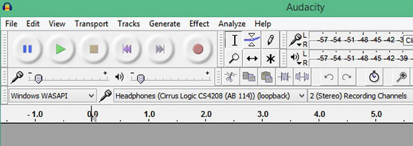 Record Audio on Audacity Windows Wasapi